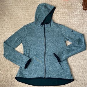 Nike Dri-Fit Green Fitted Jacket with Hood